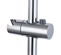 Support De Pommeau De Douche, Support De Remplacement en Abs Chromé avec Bouton Latéral, Support De Rail De Pommeau De Douche Réglable, Support De Tige De Serrage pour Pommeau De Douche à M