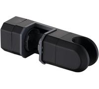 Support de pommeau de douche universel 15 mm-30 mm pour pulvérisateur rotatif à 360 degrés réglable chromé barre coulissante amovible pour système de douche (noir)