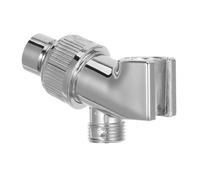 Support de Pommeau de Étanche Argenté, Pivotant, Montage Mural | ABS et Acier, Connexion Rapide, Support à Ventouse, pour Douchette et Flexible de Salle de Bain