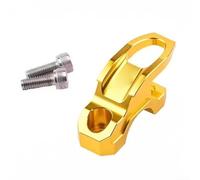 Support de pompe de frein pour scooter - Support de serrage pour cylindre de frein - Crochet de serrage pour casque sécurisé - Rangement de sac (doré)