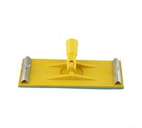 Support de ponceuse manuelle en plastique avec clip de dégagement rapide pour cloison sèche et ponçage automatique du corps, 22 x 8,7 cm, jaune, compatible avec les tiges de peintre standard