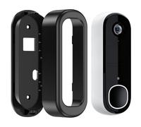 Support de porte adhésif compatible avec la sonnette vidéo Arlo 2K (2e génération), support de montage sans perçage, protection résistante aux intempéries pour caméra de sonnette Arlo, convient pour