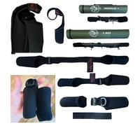 Support de Porte Canne à Pêche - Compact Super Stretch Néoprène Réglable Support pour Voyage et Transport Compact Canne à Pêche - Pêcheurs Économisez du poids et de l'espace Voyage