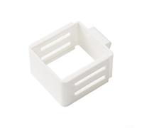 Support de porte de réfrigérateur extensible à plusieurs compartiments pour une organisation efficace des bouteilles et des bocaux Blanc