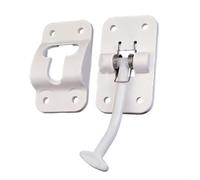 Support de porte en T pour caravane Blanc Robuste Style T | Design en forme de T, ouverture à gauche, ABS résistant aux intempéries, pour blanc, remplacement facile des anciens hameçons