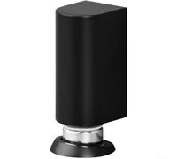 Support de porte magnétique invisible avec construction robuste en alliage de zinc pour une double flexibilité d'installation au sol ou au mur pour gérer efficacement le mouvement de la porte (noir)