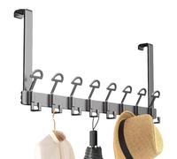 Support de porte - Organisez les articles ménagers avec support robuste, design de sécurité à dessus arrondi, profil à crochet unique et une mousse anti-rayures | Acier de qualité industriel