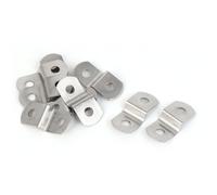 sourcing map 30 mm x 13 mm x 7 mm en métal en forme de Z Cadre photo Bretelles Supports 10 pcs