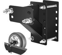 Support de porte-pneu de secours, support de remorque à 3 écrous, support robuste, convient aux roues de remorque à 4, 5 et 6 pattes sur des modèles de boulons de 10,2 cm, 11,4 cm, 12,7 cm, 14,9 cm