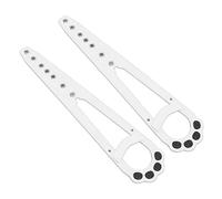 Support de Porte pour Animal de Compagnie , sécurité pour bébé , Facile à Installer 7 Trous réglables 2 pièces loquet de Porte pour Chat pour Chambre à Coucher(Blanche)