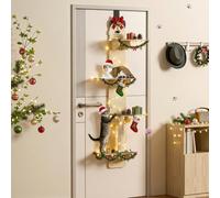 Support de porte pour chat, 4 niveaux à suspendre à la porte, arbre à chat vertical avec griffoirs et coussinets doux, étagères pour chats (170 cm)
