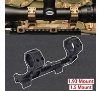 Support de portée optique pour fusil tactique GEISS Automatics Airsoft AR15 AK47, support en porte-à-faux 25.4mm 30mm QD pour la chasse sur Rail Picatinny 1.5 BK (No Bubble)