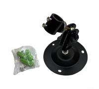 Support de positionnement industriel de diode rouge réglable de 12 mm pour module, objectif ou miroir - Rotation à 360 degrés - Oxyde d'aluminium noir - Base de support monobloc