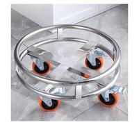 Support de pot à rouler en acier inoxydable avec roulettes, chariot robuste pour déplacer et ranger des fûts, des seaux à lait et des thermos, supporte jusqu'à 300 kg