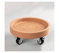 Support de pot de fleurs avec roulettes pour déplacer les pots de fleurs et pots de fleurs avec soucoupe ronde de 20 à 50 cm, soucoupe pour plantes, chariot de jardin pour une mobilité et un drainage