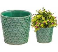 Support de pot de fleurs Pot de fleurs Pot de plantes VINTAGE vert clair 14 cm HOMLA