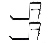 Support de pot de fleurs réglable pour différentes tailles de pot, installation sans perçage, fabriqué en fer pour soutenir les plantes en toute sécurité dans les espaces extérieurs (B)