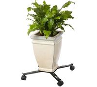 Nature Tablette A Roulettes Pour Plantes Extensible - Métal Noir - H6 X 34/51 X 34/51 Cm Noir
