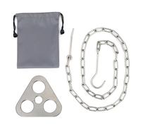 Support De Pot Suspendu Triangulaire Portable De Camping En Plein Air, Branche De Support De Barbecue, Crochet D'anneau De Pique-Nique Multifonctionnel