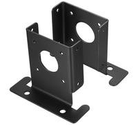 Support de Poteau, 2 Supports à Visser, Base de Poteau de Terrasse 90mm, Supports de Poteau pour Poteaux à Section Carrée, Boîtes aux Lettres, Balustrades, Plancher en Bois, Support de Poteau