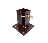 Support de Poteau à Boulonner Réglable GeZu Impex 75 x 75 mm Revêtement en Poudre Support de Base