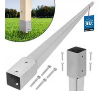 KOTARBAU® Support de Poteau a Enfoncer 51 x 51 mm Longueur 600 mm Pied de Poteau Galvanisé à chaud Ancre a Enfoncer pour Poteau Fixation Poteau Bois Support Poteau Bois à Enfoncer