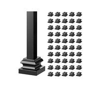 Support de Poteau Carrés en Alliage d'Aluminium Avec Trous de Vis 50 Pièces