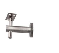 Support de poteau d'accoudoir Support de rampe en acier inoxydable massif, panneaux incurvés rotatifs, support mural, ronde, accessoires d'escalier(B)