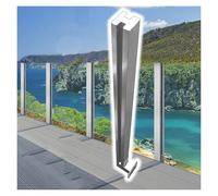 Support de poteau de balustrade de qualité supérieure 65125 cm - Support pour terrasse, balcon et couloirs - Construction robuste en durci - Idéal pour les projets de campagne