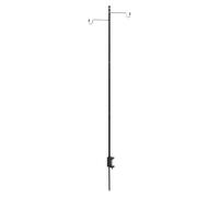 Support de poteau d'éclairage de camping portable et durable, crochet multifonction en fer pour suspendre des lumières, des ustensiles, des accessoires de jardin, des barbecues,