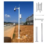 Support de poteau détachable de 2 m pour caméra de sécurité - Support universel pour la surveillance dans les garages et les centres commerciaux - Compatible avec les poteaux de 2 à 6 m - Co
