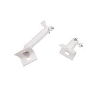 Support de poteau en ABS pour caméra Spotlight Cam Panneau solaire sécurisé | Compatible avec les caméras Ring Up Cam, ABS résistant aux intempéries, finition blanche, fixation de poteau sécurisée