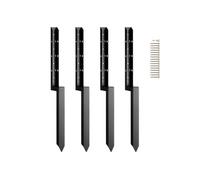 VEVOR Kit de réparation de poteau de clôture, 4 pcs, support de poteau en acier robuste, intérieur 51 x 51 mm, piquet d'ancrage au sol pour réparation de poteau de clôture en bois incliné ou cassé