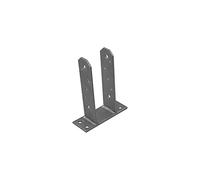 Support de poteau en U galvanisé robuste pour poteaux de 70 mm