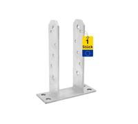 Support de poteau en U galvanisé robuste pour poteaux de 70 mm
