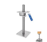 Support de Poteau Galvanisé à Chaud GeZu Impex 80 x 80 mm Hauteur Réglable Platine Bois Pied Poteaux Clôture