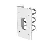 Support de Poteau Hikvision pour Caméras Dôme Blanc - DS-1475ZJ-SUS