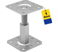 Support de poteau noir, argent, jaune pied de support réglable en hauteur...