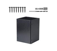 Support de Poteau,Pieds de Support Ajustables et Protecteurs - Couvercle de Base de Poteau en Acier Inoxydable avec Vis - Pour Terrasse Garde-Corps Pour Boîte Aux Lettres Clôture En Bois Porch