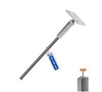 Support de Poteau Réglable GeZu Impex 100 x 100 mm Embase Pied de Poteau Carrée Réglable Par Galvanisé Vis à Ancrer