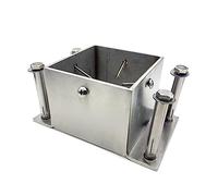 Support de poteau robuste en acier inoxydable, pour dimensions de 5 x 5 cm à 20 x 20 cm ; support durable pour terrasses en béton ou en bois, ancrages pour boîtes aux lettres et poteaux de b