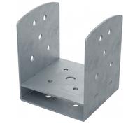 Support de poteaux en U pour vis SPIRAL® avec vis centrale + rondelles - pour poteau 120x120 mm NIVO & Cobra