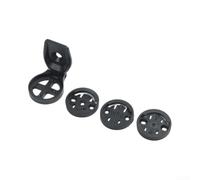 Support de potence de vélo pour Garmin pour Bryton et Wahoo Noir | Alliage d'aluminium, angle de vision réglable, fixation à vis, convient pour les casques de route, VTT et route