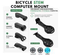 Support de potence pour vélo pour SCOTT SYNCROS FOIL AERO 1.5 STEM/ST-R100-AL /RR 1.5 RR 2.0 STEM Support aérodynamique pour ordinateur GPS Garmin Bryton en alliage RR Series mount