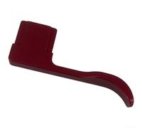 Support de pouce compact de 6,2 cm pour Sony A7C (rouge) | Alliage d'aluminium de haute qualité, finition argentée élégante, robuste, résistant aux rayures, durable