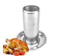 Support de Poulet à la bière - Accessoire de grillade en INOX | Cadre Stable pour rôtisserie Verticale, ustensile Multifonction pour terrasse, Cuisine et événements