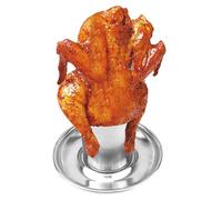 Support de poulet pour canette de bière - Support de poulet ivre en acier inoxydable de 4,72 pouces pour griller | Suport de rôtissoire vertical, accessoire de rôtissage pour four, barbecue d'extérie