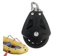 Support de poulie de câble. Eel de poulie de corde - Bloc de poulie de canoë en nylon - kayak, canoë, yacht, yacht, kit de tramway d'ancrage de rail de toboggan, accessoires de tête fá