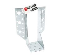 Support de poutre en bois 45x167 mm Type A, support galvanisé 2 mm, connecteur bois et supports d'angle pour poutres, support de menuiserie et construction bois, sabot poutre en acier galvanisé Lun