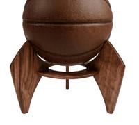 Support de présentation de basket-ball en bois pour bureau | 4. Présentoir de balle pour bar de sport, appartement, maison, bureau, garage, salle de jeux